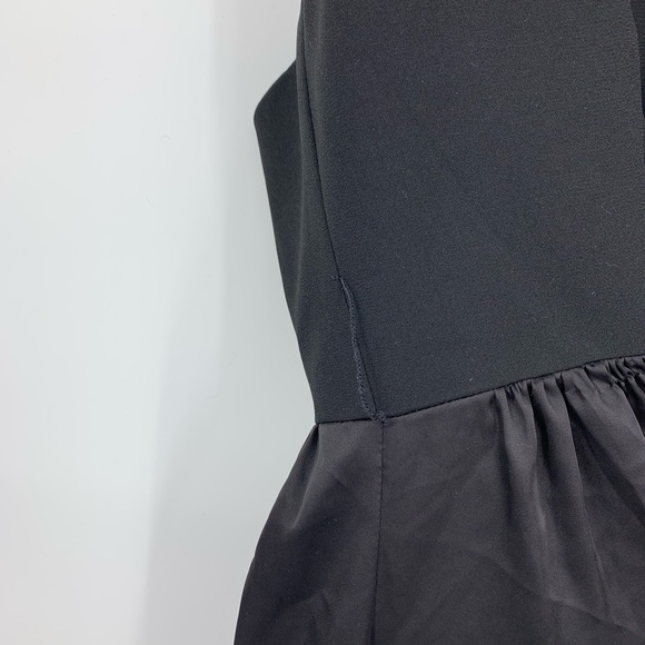 Vera Wang Dress 8 Halter V Neck Black pockets - Picture 4 of 8